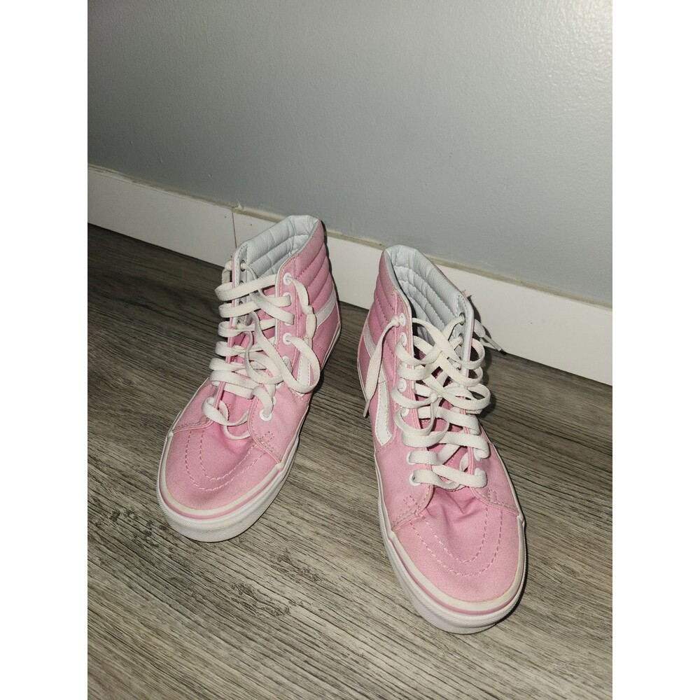 Womens Pink Lace Up Vans
